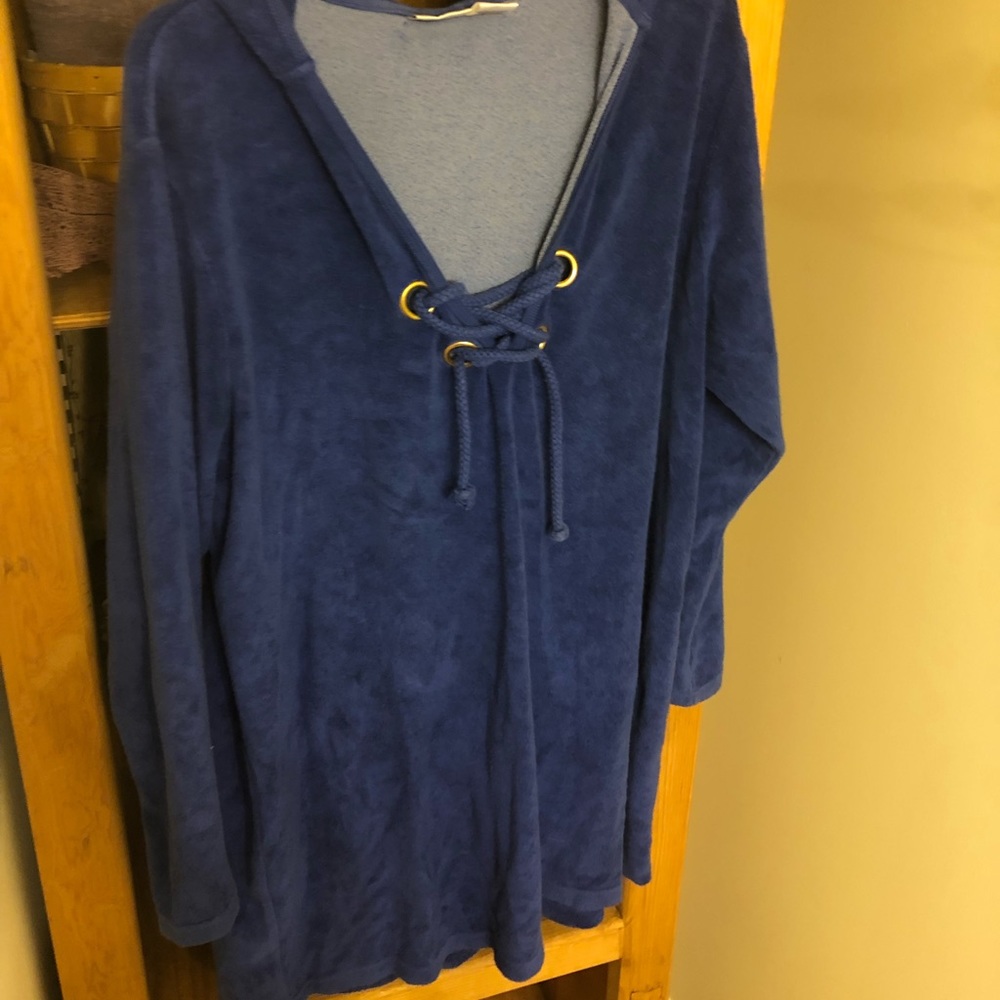 Royal Blue Grommet Top